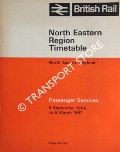 North Eastern Region Timetable - North Eastern England Passenger Services, 5 September 1966 to 5 March 1967 by British Railways North Eastern Region